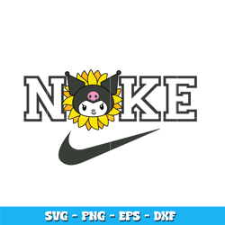 Nike Kuromi Sunflower svg, Kuromi svg, Logo Brand svg, cartoon svg, Nike svg, logo design svg, digital download.