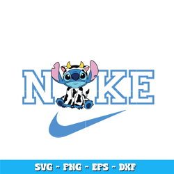 Nike Stitch Cow svg, Stitch Cow svg, Logo Brand svg, cartoon svg, Nike svg, logo design svg, digital download.