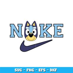 Nike Bluey Face smile svg, Bluey Face svg, Logo Brand svg, cartoon svg, Nike svg, logo design svg, digital download.