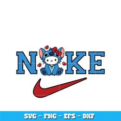 Nike Hello kitty stitch svg, kitty svg, Logo Brand svg, cartoon svg, Nike svg, logo design svg, digital download.