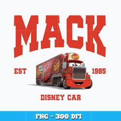 Mack Est 1985 Design Png, Disney cars png, Cartoon svg, Logo design svg, Digital file png, Instant download.
