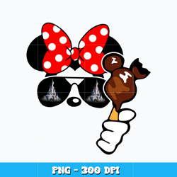 Minnie mouse eating ice cream Png, Minnie mouse png, Cartoon svg, Logo design svg, Digital file png, Instant download.