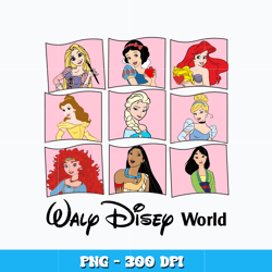 Disney Princess Png, Walt Disney World Png, Cartoon png, Logo design Png, Digital file png, Instant download.