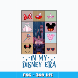 In My Disney Era png, Mickey mouse Png, cartoon png, Logo design Png, Digital file png, Instant download.