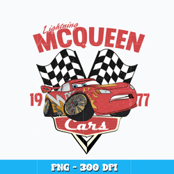 Lightning McQueen 1977png, McQueen cars Png, cartoon png, Logo design Png, Digital file png, Instant Download.