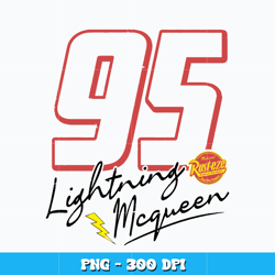 Lightning Mcqueen 95 png, McQueen Disney cars Png, cartoon png, Logo design Png, Digital file png, Instant Download.