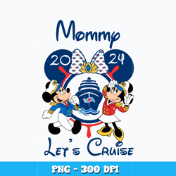 Mom 2024 let's cruise png, Minnie mouse head Png, cartoon png, Logo design Png, Digital file png, Instant Download.