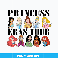 Princess Eras Tour png, Taylor Swift png, Princess cartoon png, Logo design png, Digital file png, Instant Download.