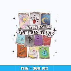 Taylor Swifts Album Eras Tour Tarot Card Png, Taylor Swift png, Logo design png, Digital file png, Digital Download.