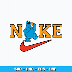 Nike Cookie Monster Svg, Logo Brand svg, Nike svg, cartoon svg, logo design svg, logo shirt png, Instant download.