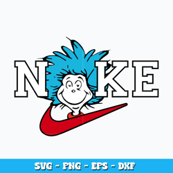 Dr Seuss Thing Nike Svg, Logo Brand svg, Nike svg, cartoon svg, logo design svg, logo shirt svg, Instant download.
