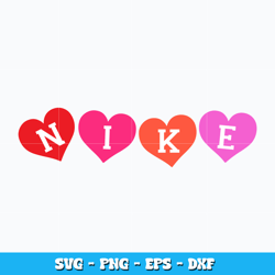 Heart With Nike Logo Svg, Logo Brand svg, Nike svg, cartoon svg, logo design svg, logo shirt svg, Instant download.