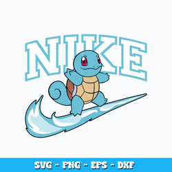 Nike Squirtle Svg, Pokemon svg, Logo Brand svg, Nike svg, anime svg, logo design svg, logo shirt svg, Instant download.