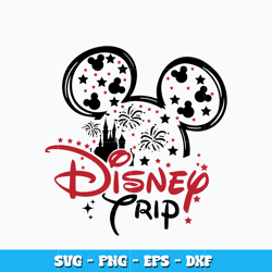Disney trip svg, Mickey mouse head, disney svg, cartoon svg, logo design svg, logo shirt svg, Instant download.