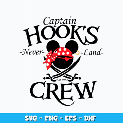 Quotes svg, Captain Hooks Crew Minnie mouse svg, Minnie black svg, cartoon svg, logo design svg, Instant download.