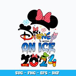 Disney on ice 2024 svg, Minnie head svg, disney svg, logo design svg, digital file svg, Instant download.