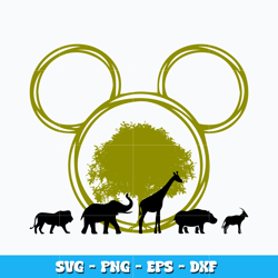 Quotes svg, Animal Kingdom Tree of Life svg, Mickey head svg, logo design svg, digital file svg, Instant download.