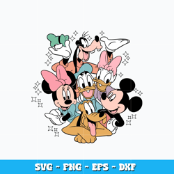 Mickey friends design svg, disney mickey friends svg, logo design svg, digital file svg, Instant download.