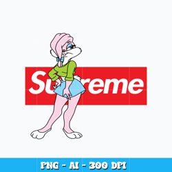 Lola Bunny Supreme svg, Lola Bunny cartoon svg, cartoon svg, logo design svg, digital file svg, Instant download.