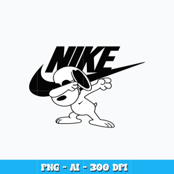 Funny Dabbing Snoopy Nike Logo svg, cartoon svg, logo design svg, logo nike svg, digital file svg, Instant download