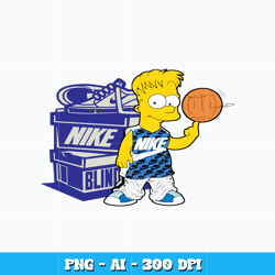 Nike Box x Bart Simpson svg, Bart Simpson svg, logo design svg, logo nike svg, digital file svg, Instant download.