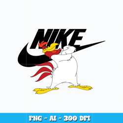 Foghorn Leghorn Nike svg, Foghorn Leghorn svg, logo design svg, logo nike svg, digital file svg, Instant download.