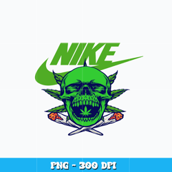 Cannabis Skull Nike Png, Cannabis Skull Cartoon png, logo design png, Logo Nike png, digital file png, Instant download.