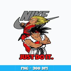 Goku And Vegeta Nike Png, Dragonball anime png, logo design png, logo Nike png, digital file png, Instant download.