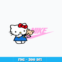 Hello Kitty Nike Png, Hello Kitty png, cartoon png, logo design png, Nike png, digital file png, Instant download.