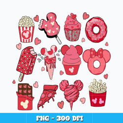 Valentine's Day Sweet Treats png, disney png, logo shirt png, logo design png, digital file, Instant download.