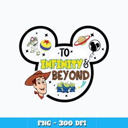 To Infinity Beyond png, Mickey head toy story png, Disney vacation png, logo design png, digital file, Instant download.