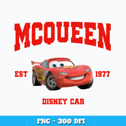 Lightning Mcqueen Est 1977 png, Disney cars png, Disney vacation png, logo design png, digital file, Instant download.