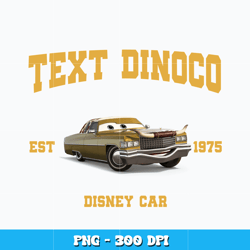 Tex Dinoco Est 1975 png, Disney cars png, Disney vacation png, logo design png, digital file, Instant download.