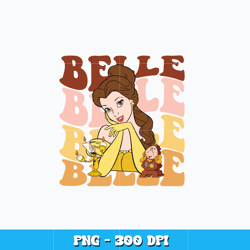 Belle disney png, Disney Princess png, Disney vacation png, logo design png, digital file, Instant download.