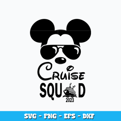 Cruise Squad Mickey Head svg, mickey Head svg, Disney vacation svg, logo design svg, digital file, Instant download.