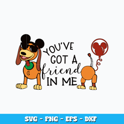 You've got a friend in me svg, Slinky Dog svg, Disney vacation svg, logo design svg, digital file, Instant download.