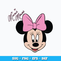 Minnie face svg, Disney Minnie mosue svg, Disney vacation svg, logo design svg, digital file, Instant download.