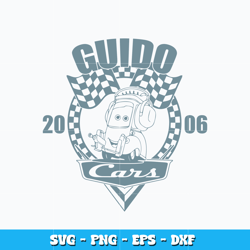 Guido 2006 cars svg, Disney cars svg, Disney vacation svg, logo design svg, digital file, Instant download.