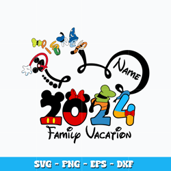 Disney family vacation name svg, Disney svg, Disney vacation svg, logo design svg, digital file, Instant download.