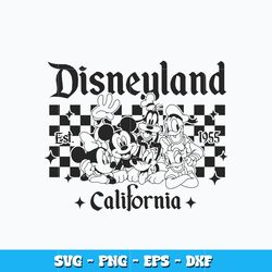 Disneyland California svg, Mickey friends svg, Disney vacation svg, logo design svg, digital file, Instant download.