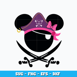 Minnie captain svg, Disney minnie mouse head svg, Disney vacation svg, logo design svg, digital file, Instant download.
