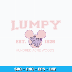 Lumpi est 1926 svg, Disney mickey head svg, Disney vacation svg, logo design svg, digital file, Instant download.