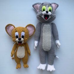 Tom and Jerry crochet toy pattern