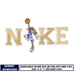 nike bugs basketball embroidery design