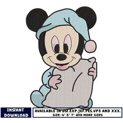 mickey mouse baby embroidery design