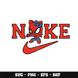 Nike x Spiderman svg, Hello Kitty svg, Logo Brand svg, Nike svg, cartoon svg, Instant download.