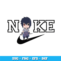 Swoosh Sasuke Chibi Svg, Naruto svg, Logo Brand svg, Nike svg, cartoon svg, Instant download.