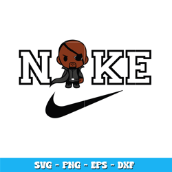Nike Nick Fury Chibi Svg, Marvel svg, Logo Brand svg, Nike svg, cartoon svg, Instant download.