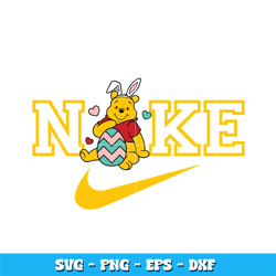 Swoosh Pooh Bunny Svg, Winnie the Pooh svg, Logo Brand svg, Nike svg, cartoon svg, Instant download.