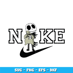 Jack and Oogie nike Svg, Halloween svg, Logo Brand svg, Nike svg, cartoon svg, Instant download.